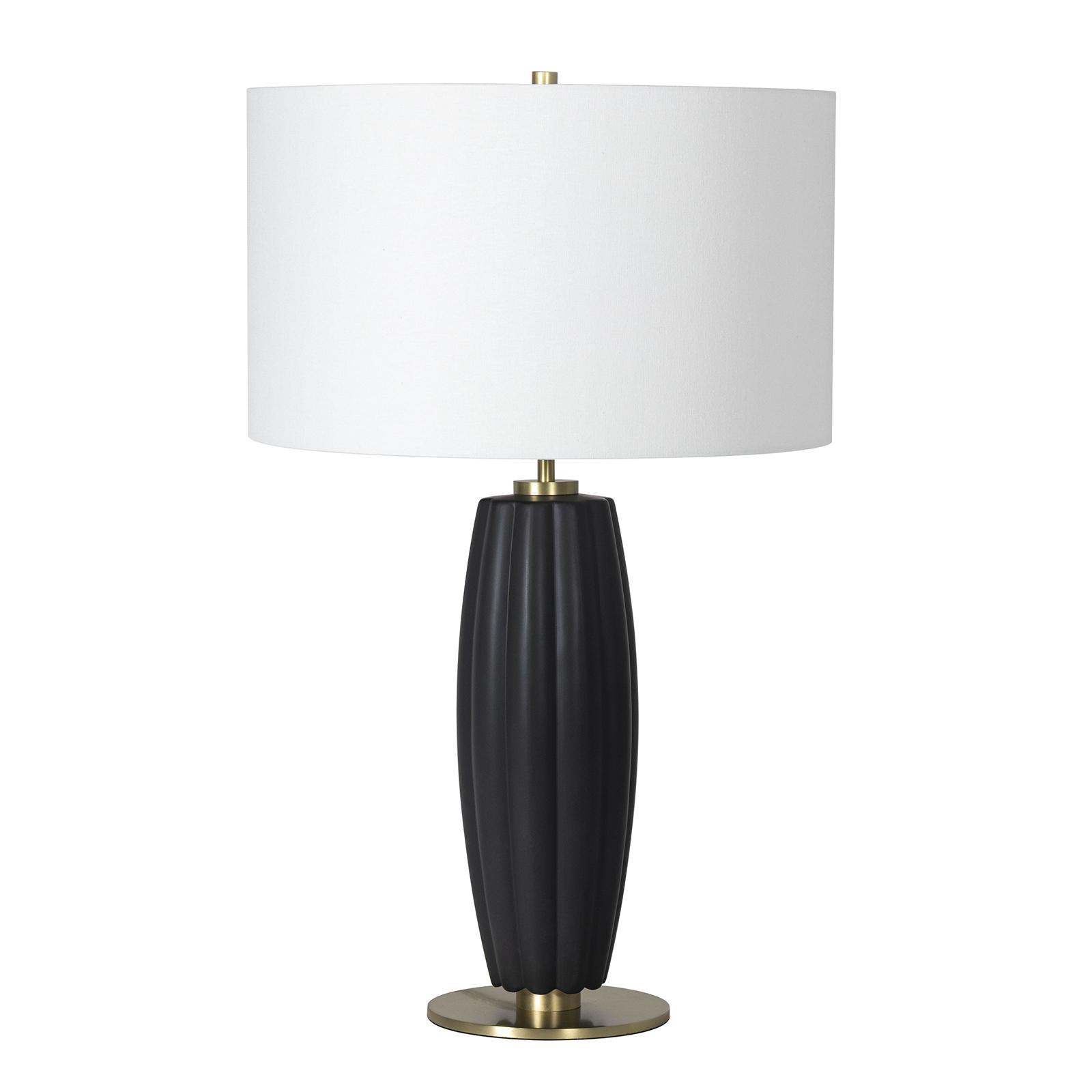 Crocus Ceramic Table Lamp (Black) | Regina Andrew Detroit